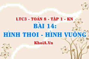Dấu hiệu nhận biết hình thoi, hình vuông, tính chất khái niệm hình thoi, hình vuông? Toán 8 bài 14 kn1c3b14